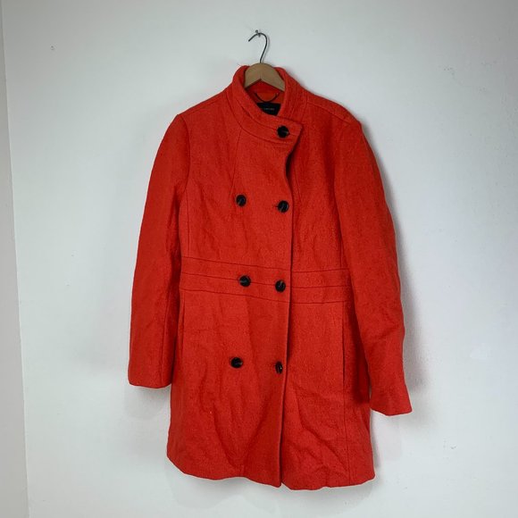 Ann Taylor Jackets & Blazers - Ann Taylor Orange Peacoat Size XL